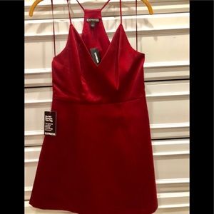Express red party dress size 4